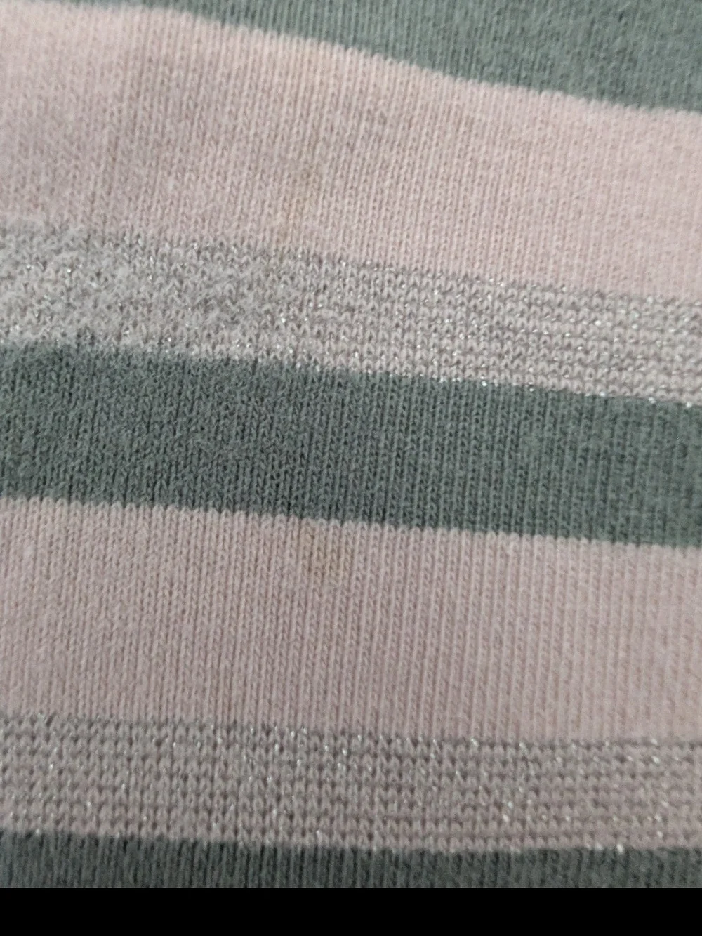 Tucker + Tate Green, Pink & Shimmering Silver Striped Kids Leggings Size 2T